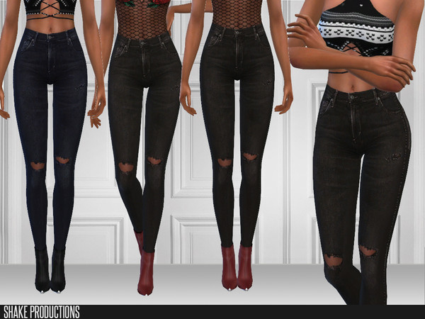 The Sims Resource - ShakeProductions 200 - Black Jeans