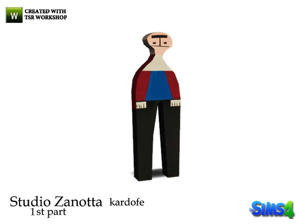 Sims 4 — kardofe_ Studio Zanotta_Doll by kardofe — Small decorative figure 