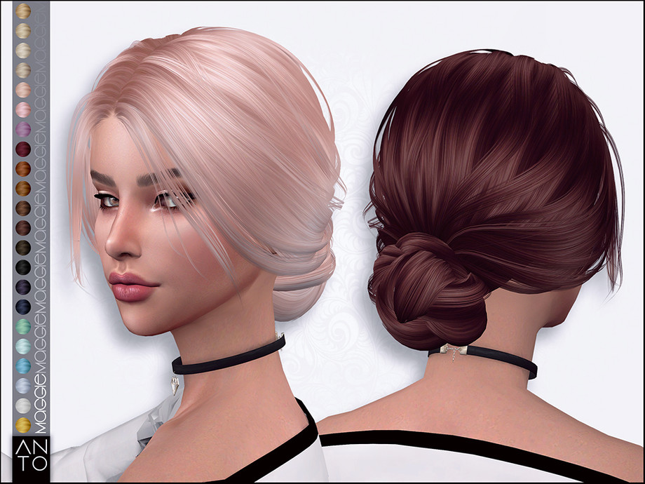 The Sims Resource - Anto - Maggie (Hairstyle)