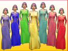 Sims 4 — Vanessa Dress - Get Famous needed by Marylu84cz — Seven new colors for the beautiful dress worn by Vanessa in