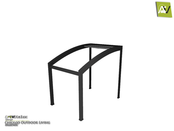 Sims 3 — Chicago Pergola Awning Top Section Open by ArtVitalex — - Chicago Pergola Awning Top Section Open -