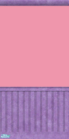 Sims 2 — Pink Wall Purple Crown and Wainscot by RhondaBlonda — 