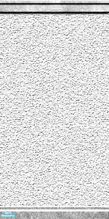 Sims 2 — Stucco Wall - White B by Raveena — Part of the 'Bordered and Plain Stucco Walls' set. Find them in the Poured