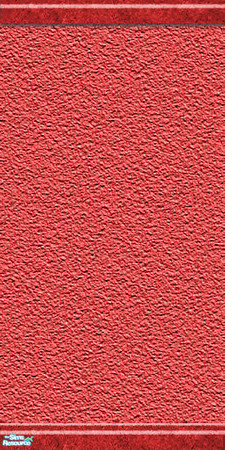 Sims 2 — Stucco Wall - Red B by Raveena — Part of the 'Bordered and Plain Stucco Walls' set. Find them in the Poured