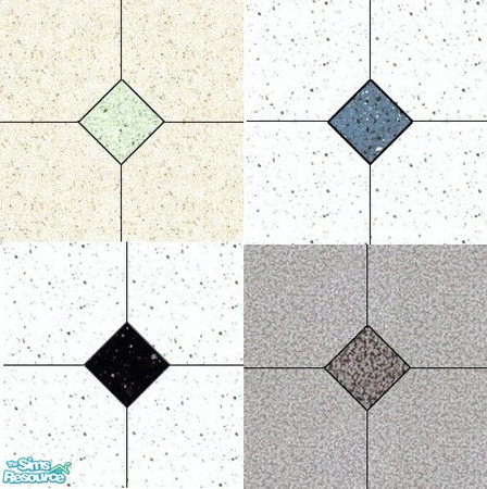 Sims 2 — JD Rhombe tiles by jdamgaard — This is a set 4 tiles each with a rhombe center tile