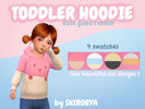 Sims 4 — toddler hoodie / base game recolor ★ by shirobya — looking for some more clothing, huh? don't worry,