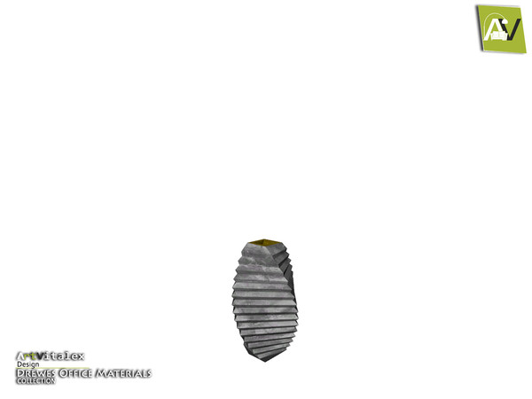 Sims 3 — Drewes Vase Serrated Twisted by ArtVitalex — - Drewes Vase Serrated Twisted - ArtVitalex@TSR, Dec 2018
