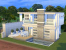 Sims 4 — White modern house by dambisims — This is part of my real house challenge series. I recreated a real house i