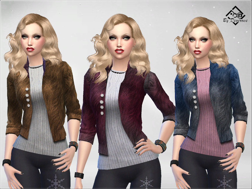 The Sims Resource - Fur Jacket