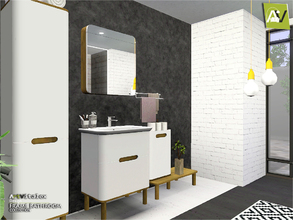 Sims 3 — Frame Bathroom by ArtVitalex — - Frame Bathroom - ArtVitalex@TSR, Dec 2018 - All objects are recolorable - Frame