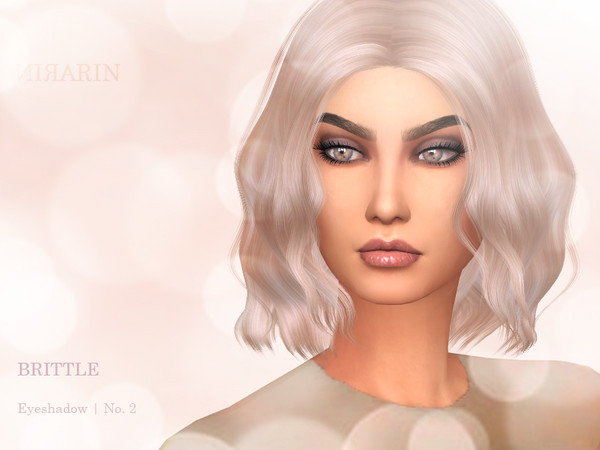 Sims 4 — Brittle Eyeshadow by nirarin — Eyeshadow in 15 colours. Custom thumbnail. &amp;#8203; My second eyeshadow.