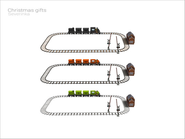 Sims 4 — [Christmas gifts 2018] - Railway by Severinka_ — Railway (functional toy) From the set 'Cristmas gifts 2018'