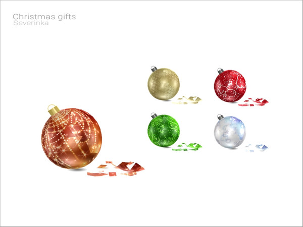 Sims 4 — [Christmas gifts 2018] - broken fir-tree ball by Severinka_ — Broken fir-tree ball From the set 'Cristmas gifts