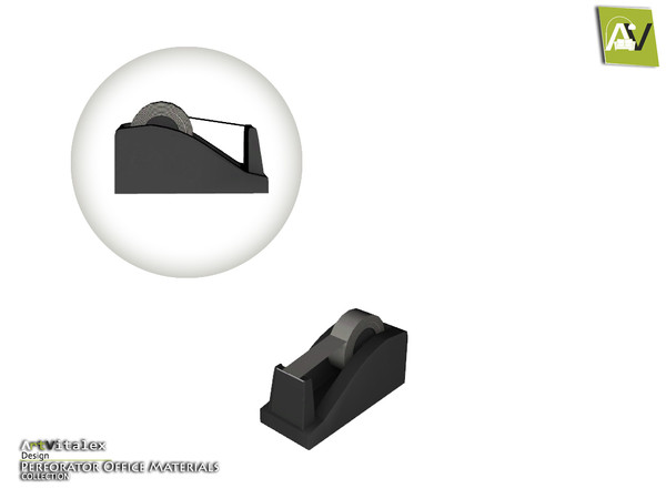 Sims 4 — Perforator Tape Cutter by ArtVitalex — - Perforator Tape Cutter - ArtVitalex@TSR, Jan 2019