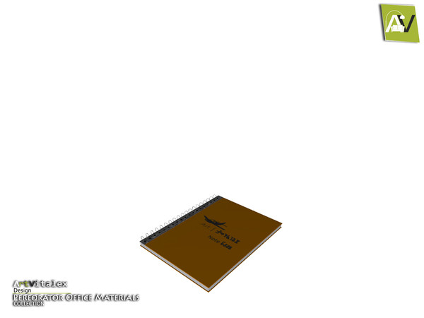 Sims 4 — Perforator Spiral Notebook by ArtVitalex — - Perforator Spiral Notebook - ArtVitalex@TSR, Jan 2019