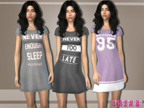 Sims 4 — 363 - Kylie Sleepwear Dress by sims2fanbg — .:363 - Kylie Sleepwear Dress:. Dress in 8 different colors and new