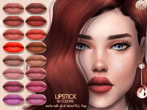 The Sims 4 Matte Lipstick Cc