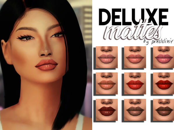 Sims 4 — Deluxe Mattes - ClioCosmetics by MiaMercury — 