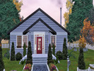 Sims 3 — Grandma's Cozy Americana by laughingcrow2 — 1 Bedroom, 1 Bath, lovely kitchen/living area with fireplace.