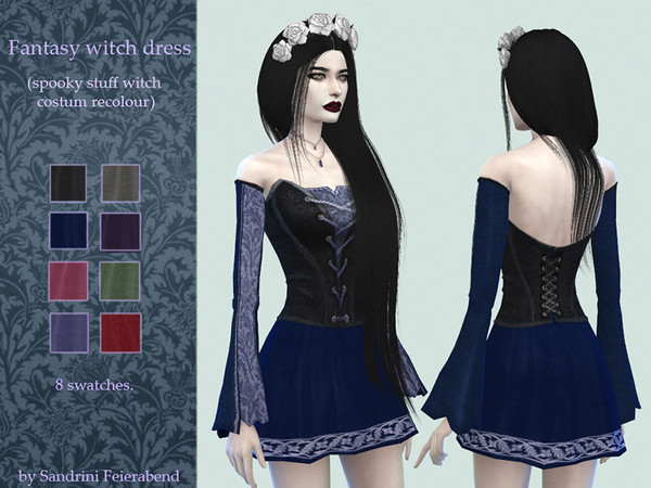 The Sims Resource - Fantasy Witch Dress - Spooky SP needed