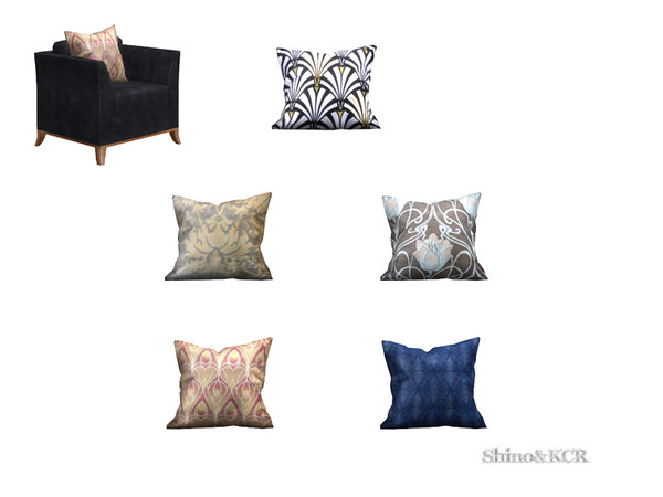 Sims 4 — Art Deco 18 - Pillow for Living Chair by ShinoKCR — Sample of Art Deco Pieces find it under Clutter