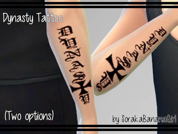 Sims 4 — Dynasty Tattoo by SorakaBananaGirl — Dynasty Tattoo Inspired by Lauri Ylonen from The Rasmus. Available for male