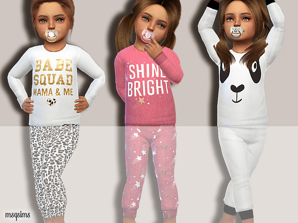 The Sims Resource Toddler Sleepwear 01 Top
