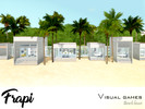 Sims 3 — Visual games beach house by Frapi — Visual games Modern beach House for your simmies. Colorful industrial modern