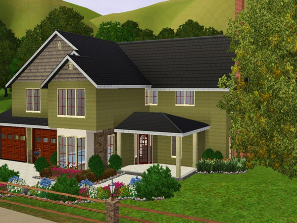 Sims 3 — Peyton Place by jparham2 — This 4 BR, 3 BA home is ideal for the hardworking sim family. It features a great