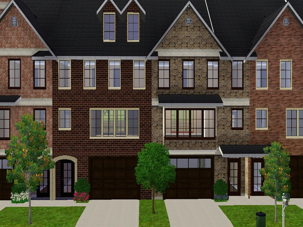 Sims 3 — Amberfield by jparham2 — These townhome apartments features 3 levels of living space with 3 bedrooms and 3