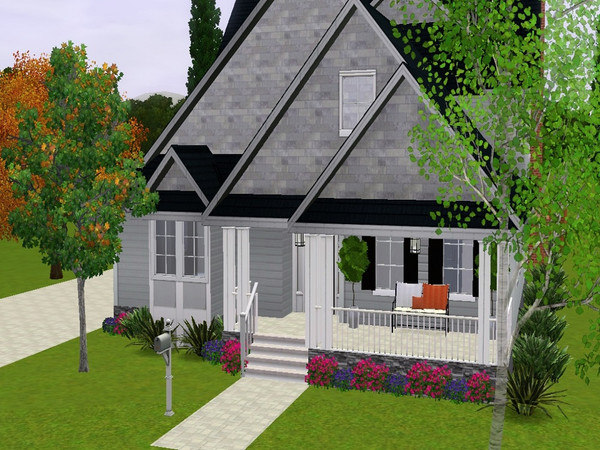 Sims 3 — The Meade by jparham2 — Craftman-style home features 3 bedrooms, 4 bathrooms, study or 4th bedroom, open floor