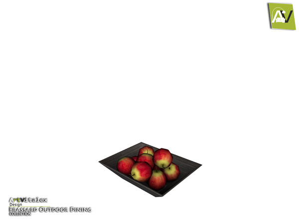 Sims 3 — Brassard Plate Of Apples by ArtVitalex — - Brassard Plate Of Apples - ArtVitalex@TSR, Dec 2018