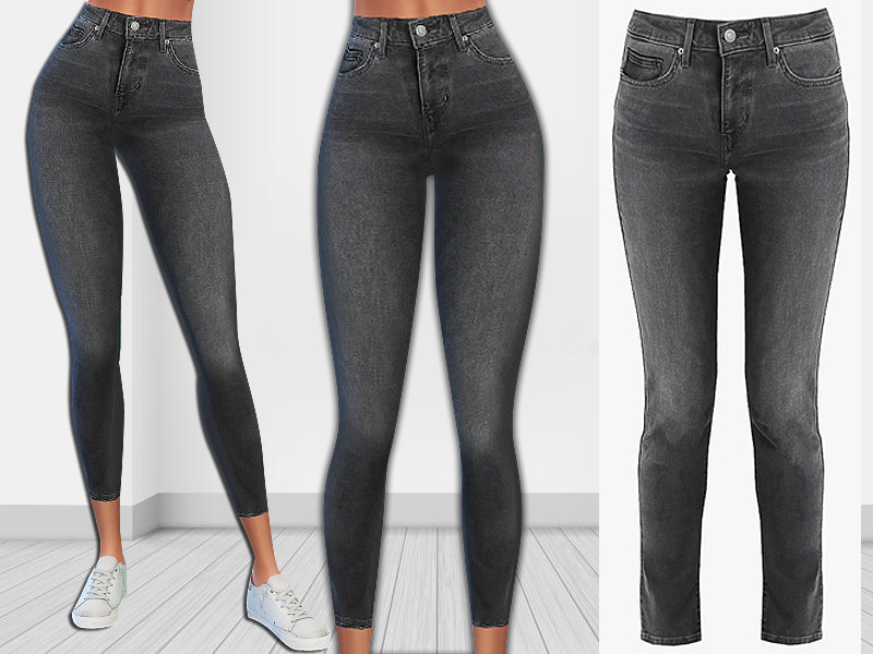 The Sims Resource - Levi's Originals Skinny Smokey Jeans