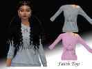 Sims 4 — Have Faith Top by CongoleseSimmer — First Creation. Do not reupload. Hope you like it :)