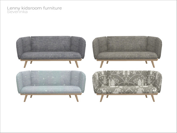 Sims 4 — [Lenny kidsroom] - love seat by Severinka_ — Love seat From the set 'Lenny kidsroom' Build / Buy category: