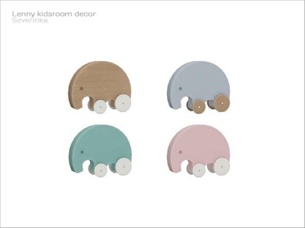 Sims 4 — [Lenny kidsroom] - Elephant toy by Severinka_ — Elephant toy (functional toy) From the set 'Lenny kidsroom