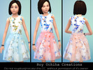 Sims 4 — Floral Power by Treexy — A pretty floral dress for children in SIMS 4. Notes- Do not copy this CC or recolor