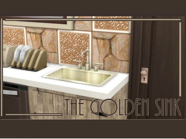 Sims 4 — Golden Kitchen Sink by kjrybolt2 — The sink comes in 3 different gold colors! These have a stainless steel