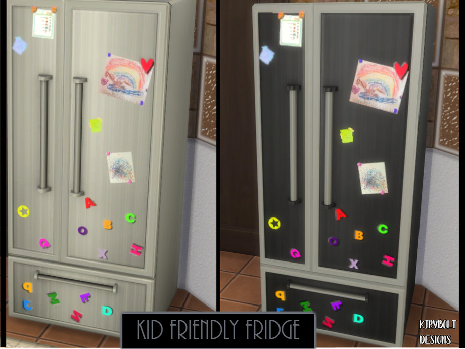 The Sims Resource Kid Friendly Refrigerator