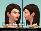 Sims 4 — Crystal Earrings by Treexy — Crystal earrings for fashionable sims in many different swatches.