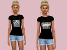 Sims 4 — Shane Dawson Merch  by holxsims — 2 Shane Dawson tees