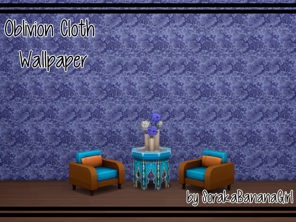 Sims 4 — Oblivion Cloth Wallpaper by SorakaBananaGirl — The Elder Scrolls IV Oblivion Cloth Wallpaper. *Credit for the