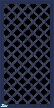 Sims 2 — Dark Blue Lattice Wall by tamlfra — These walls have a beveled edge for a clean look, and are very neat looking