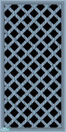 Sims 2 — Light Blue Lattice Wall by tamlfra — These walls have a beveled edge for a clean look, and are very neat looking
