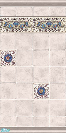 Sims 2 — Fancy Tile by Halfcreek — created by Halfcreek