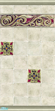 Sims 2 — Embossed Tile by Halfcreek — created by Halfcreek