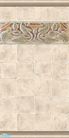 Sims 2 — Morning Glory Tile by Halfcreek — created by Halfcreek