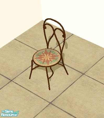 Sims 2 — Bistro Dining Chair Recols - Brown by simonandy — a recolour of the Maxis exquisite bistro dining chair in brown