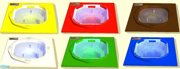 Sims 2 — Hot Tub Recolours by simonandy — A set of recolours of the Maxis deluxe vapourware hot tub