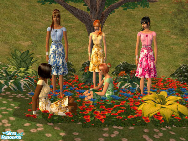 Sims 2 — Keri\'s Daisy by Keri — Beautiful Daisy skirt. Looks fantastic in the game!